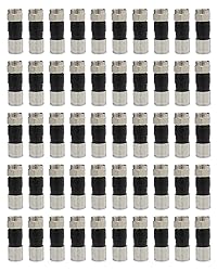 50Pcs RG6 Compression connectors,F Type Coaxial