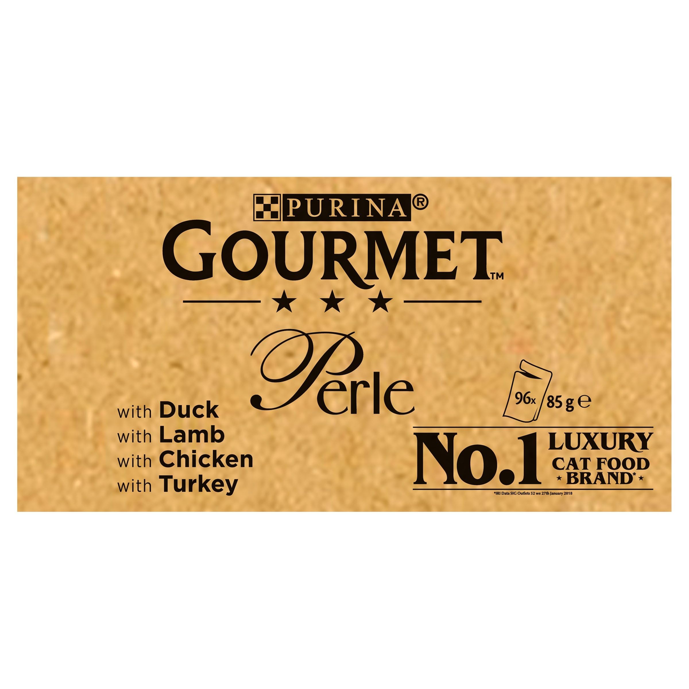 GOURMET Perle Chef's Collection Mini Fillets in Gravy Wet Cat Food 96x85g