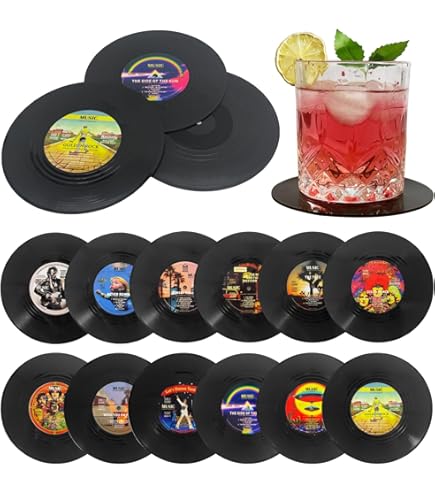 Amazon.com: Retro Musique Set of 8 Jazz Legends Vinyl Coasters