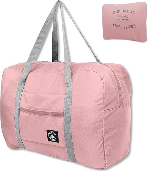 light pink gym bag