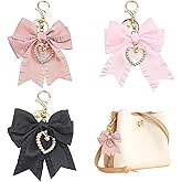 Capiant 3 PACK Bow Purse Keychain Charm, Bag Charm for Women, Large Bow Keychain Backpack Charms Keychains