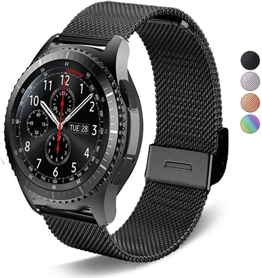 DEALELE Bracelet Compatible with Samsung Galaxy Watch 46 mm/Galaxy 3 45 mm/Gear S3 / Huawei Watch GT5 / GT5 Pro / 4/4 Pro / 3 / GT3 / GT2 46 mm