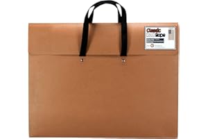 Star Products 17 x 22, Classic Red Rope, Paper Artist Portfolio with Soft Woven Handle – Poster, Art Storage, 17" x 22"