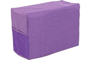 AUNMAS Sewing Machine Cover, Quilted Dust Cover with 2 Front Pockets and 2 Mesh Side Pockets, for Sewing Machine