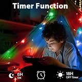 Dalugo Multicoloured Fairy Lights 3M 30 LED IP65 Battery Powered Timer 6h view 3