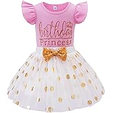 LYSMuch Toddler Kids Baby Girl's Birthday Outfits Princess Vest short Sleeveless Shirt Mesh Tutu Skirt Set