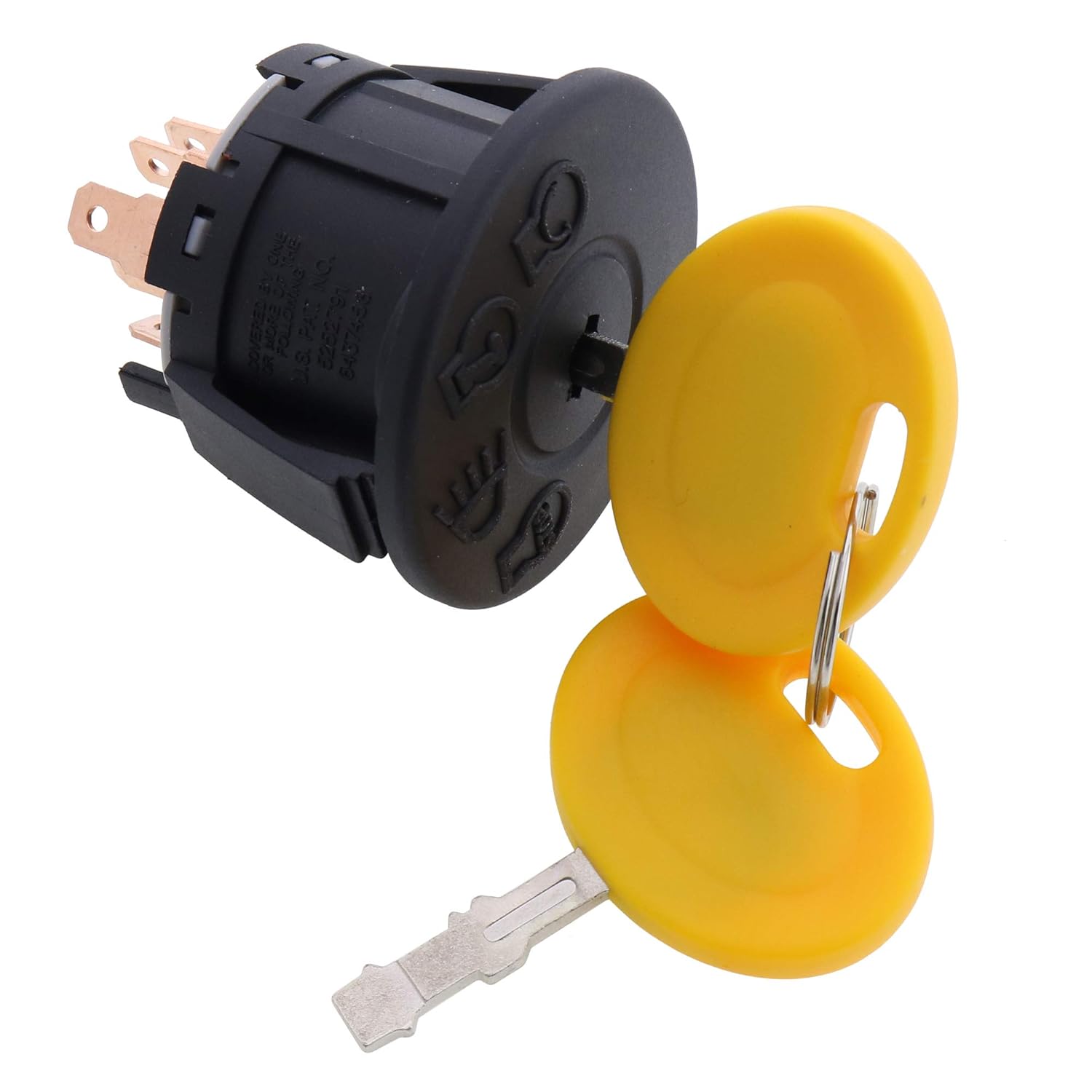 JEENDA 7-Terminals Starter Ignition Switch Keys 175566 175442 163968 532175566 Compatible with CubCadet AYP John Deere MTD Husqvarna Jonsered Dixon Sears Craftsman Riding Lawn Mower Tractor