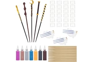 Magic Wizard Wand Making Kit DIY Craft Set for Kids Adult Birthday Party Gift 67-Piece (24 wands)