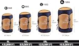 REDCAMP Nylon Compression Sack 40L Blue XL Lightweight Sleeping Bag view 4