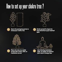 FASHIONZAADI 7 Chakra Tree of Life, Crystals and