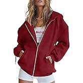PRETTYGARDEN Women's 2026 Zip Up Y2K Hoodies Casual Long Sleeve Sweatshirts Fall Spring Track Jackets with Pockets