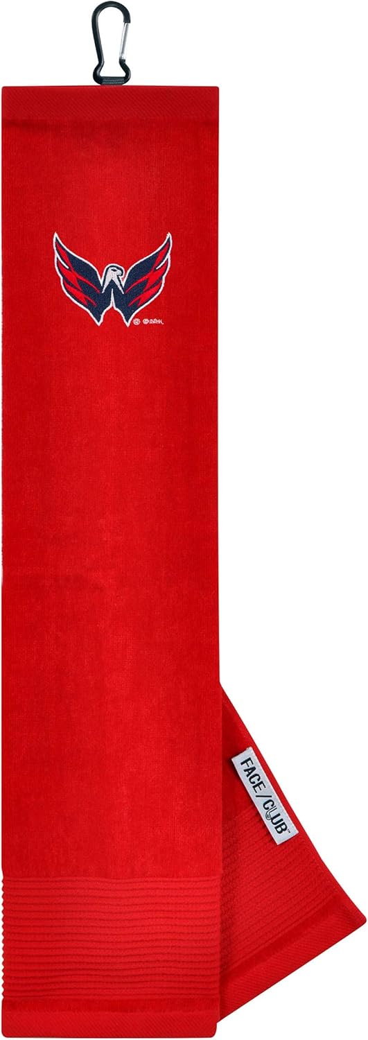 Team Effort Washington Capitals Face/Club Tri-Fold Embroidered Towel : Sports & Outdoors