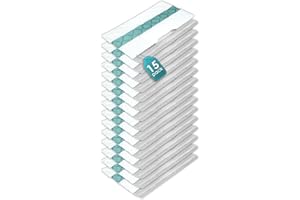 MIBUMIKI (15 Count) Disposable Mop Pad Refills Compatible with Shark VACMOP, Multi-Surface Mop Pads for Shark Vacmop Pro VM252, VM250, VM200, VM251, VM205, VM190, QM250, QM251, QM252, QM253, UM205 VCM60 VC205