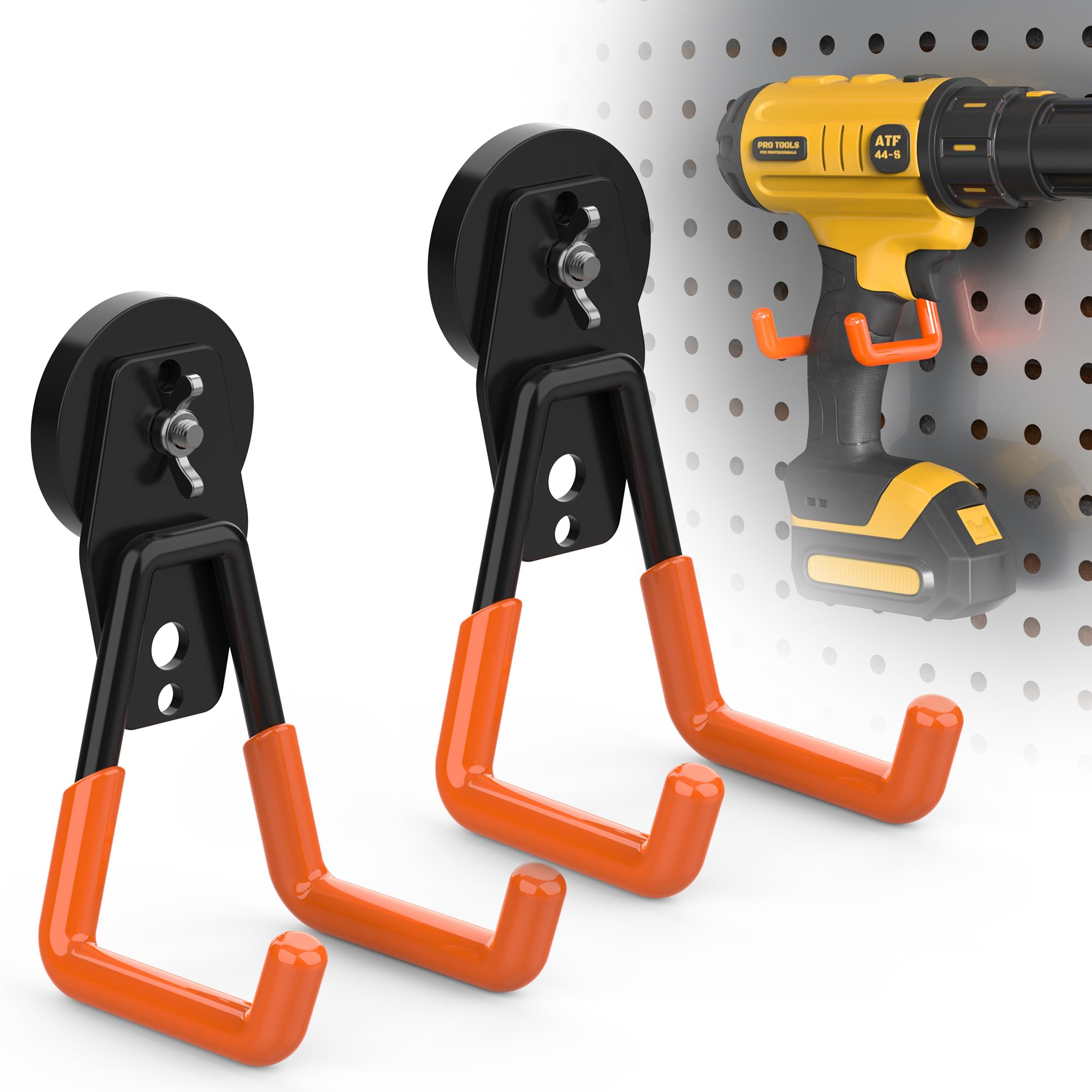 Photo 1 of ***MISSING PARTS***
Large Magnetic Hooks Heavy Duty Extra Strong Magnetic Garage Hooks Big NdFeB Industrial Magnet Hooks Magnetic Utility Storage Holder Organization with Anti-Slip Coating for Hanging Garden Tool 2 Pack