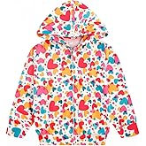 Popshion Toddler Girls Fleece Jackets Cotton Unicorn Hoodie Sweatshirt Fall Winter Zipper Coat Warm Hooded Sweater 2t-7t