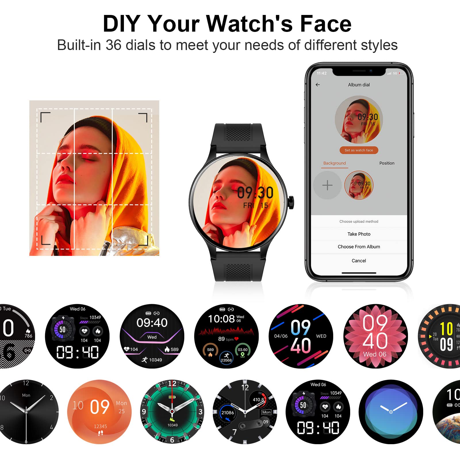 LiveGo Smart Watch for Men Women, 2023 1.3