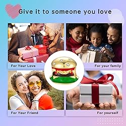 LUXILLA Hamburger Charm 925 Sterling Silver Charms