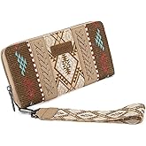 X Wrangler Wristlet Western Wallet Boho Aztec Credit Card Holder for Women