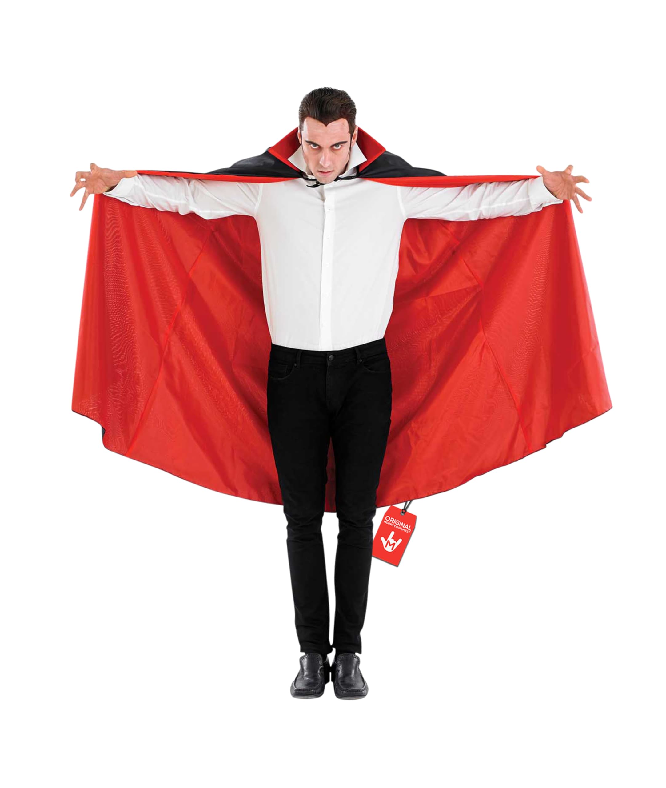 Fun Shack Red And Black Vampire Cape For Adults - Dracula Costume Cape For Men And Women - Halloween Costume Accessory, One Size