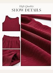 Dokotoo Pants Sets Women 2 Piece Outfits Sleeveless