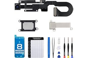 DGSCSMY for iPhone 8 Front Camera Replacement for iPhone SE 2020 7MP 4.7" Repair OEM Earpiece Ear Speaker Replacement for iPhone SE 2022 with Proximity Sensor Connector Fix Tool Kit A1863 A1905 A1906