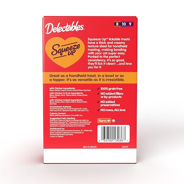 DELECTABLES SQUEEZE UP NON-SEAFOOD VARIETY PACK LICKABLE CAT TREAT, 20 COUNT (PACK OF 1)