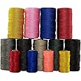 SGT KNOTS Rosary Twine (#9 or #36) - 3 Strand Twisted Nylon String Crafting Twine - Easy to Work with, Soft, Holds Knots, Heavy Duty String for Rosaries, Gardening, & Outdoor Use (Orange, 9-500 feet)