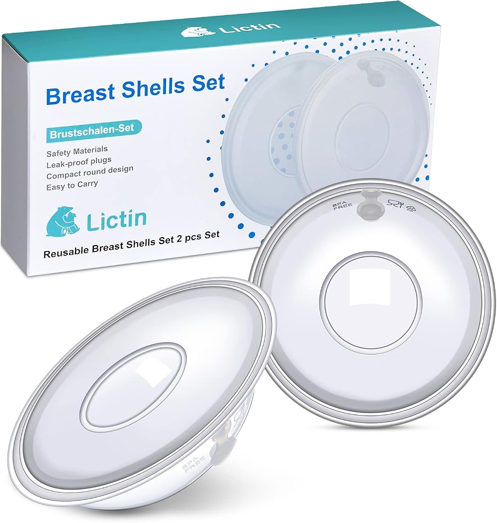 Lictin 2 Pcs Reusable Breast Milk Collection Shells Nursing Cups
