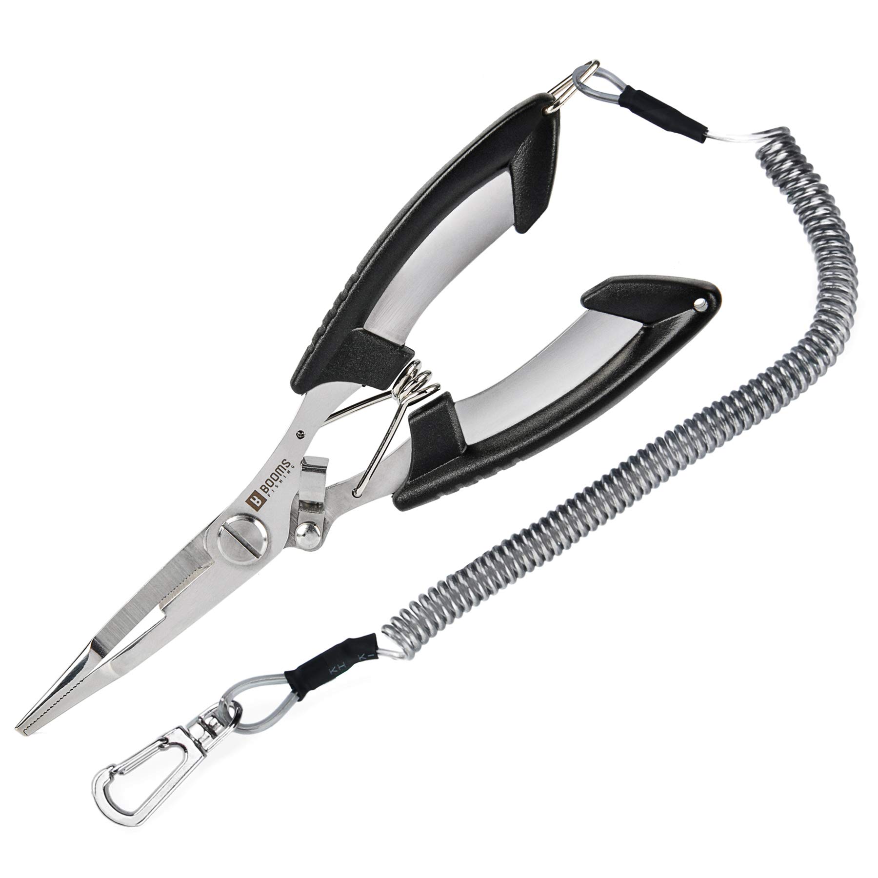 Booms Fishing H01 Fishing Pliers Stainless Steel Scissors Multi-Functional Tool with Lanyard