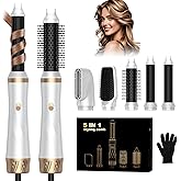 5 in 1 Hair Dryer Brush Set, Blow Dryer Brush with Air Style Wrap Hair Styler, Negative Ionic Magic Style Set, Detachable Air Curler for Volumizer,Straightener,Drying