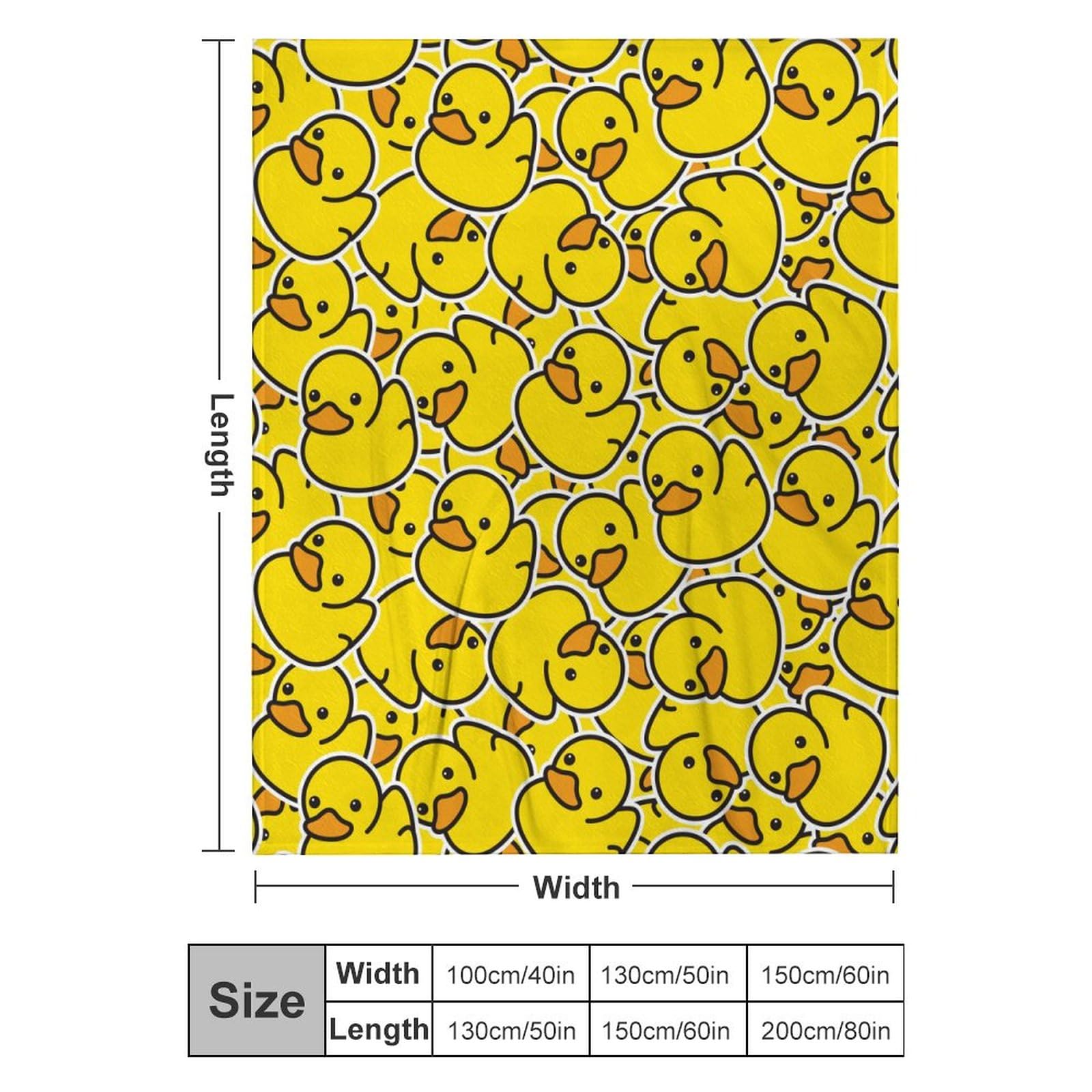 Cute Rubber Ducky Sofa Throw Blanket Flannel Super
