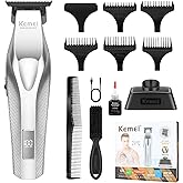 KEMEI KM-3023-702 Professional Hair Clipper for Men, Cordless Rechargeable Hair Trimmers, Clippers for Hair Cutting, Beard Trimmer with USB, Perfect Gifts for Men