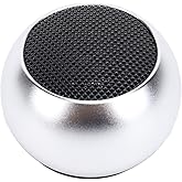 Mini Bluetooth Speaker, Portable Small Speaker Loud Volume Stereo Sound Type C Charging wire less Bluetooth Shower Speaker for Outdoor Travel (Silver)