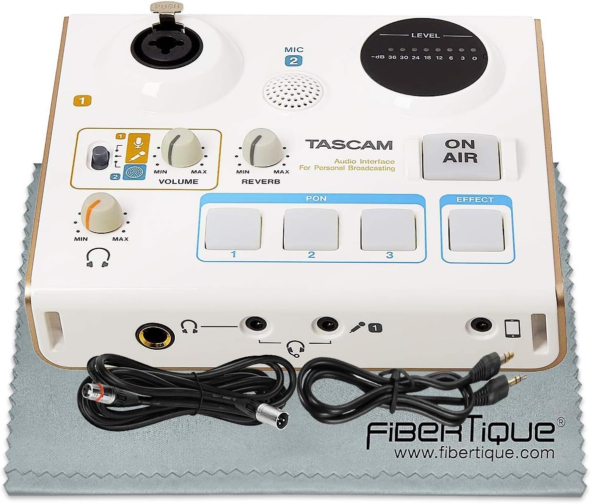 Photo Savings Tascam Us 32 Ministudio Personal Audio Interface Online Podcast Broadcasts And More W Basic Bundle Auxiliary Xlr Cable Fibertique Cleaning Cloth Amazon Ca Electronics