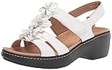 Clarks Women's Merliah Sheryl Heeled Sandal, White