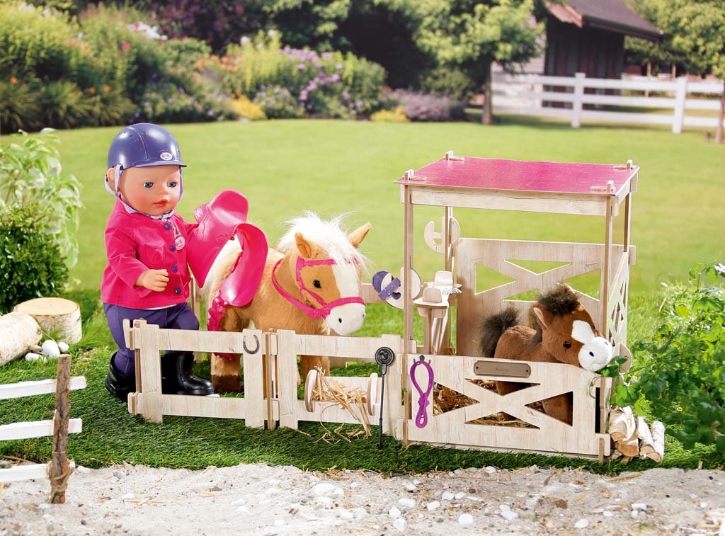 baby born pony farm sunny and baby