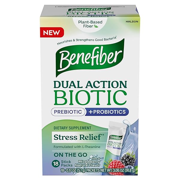 BENEFIBER DUAL ACTION BIOTIC PLUS STRESS RELIEF, 18...