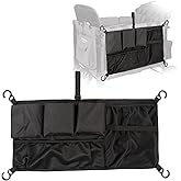 Stroller Wagon Cargo Net Organizer for WONDERFOLD Wagon Accessories,Baby Stroller Mesh Cargo Net Storage Bag,Stroller Wagon Accessories with Sorting Pockets for Wonderfold All W-Series Models
