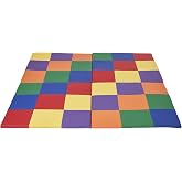 ECR4Kids SoftZone Patchwork Activity Folding Play Mat, 58in Square, Baby Essentials, Assorted