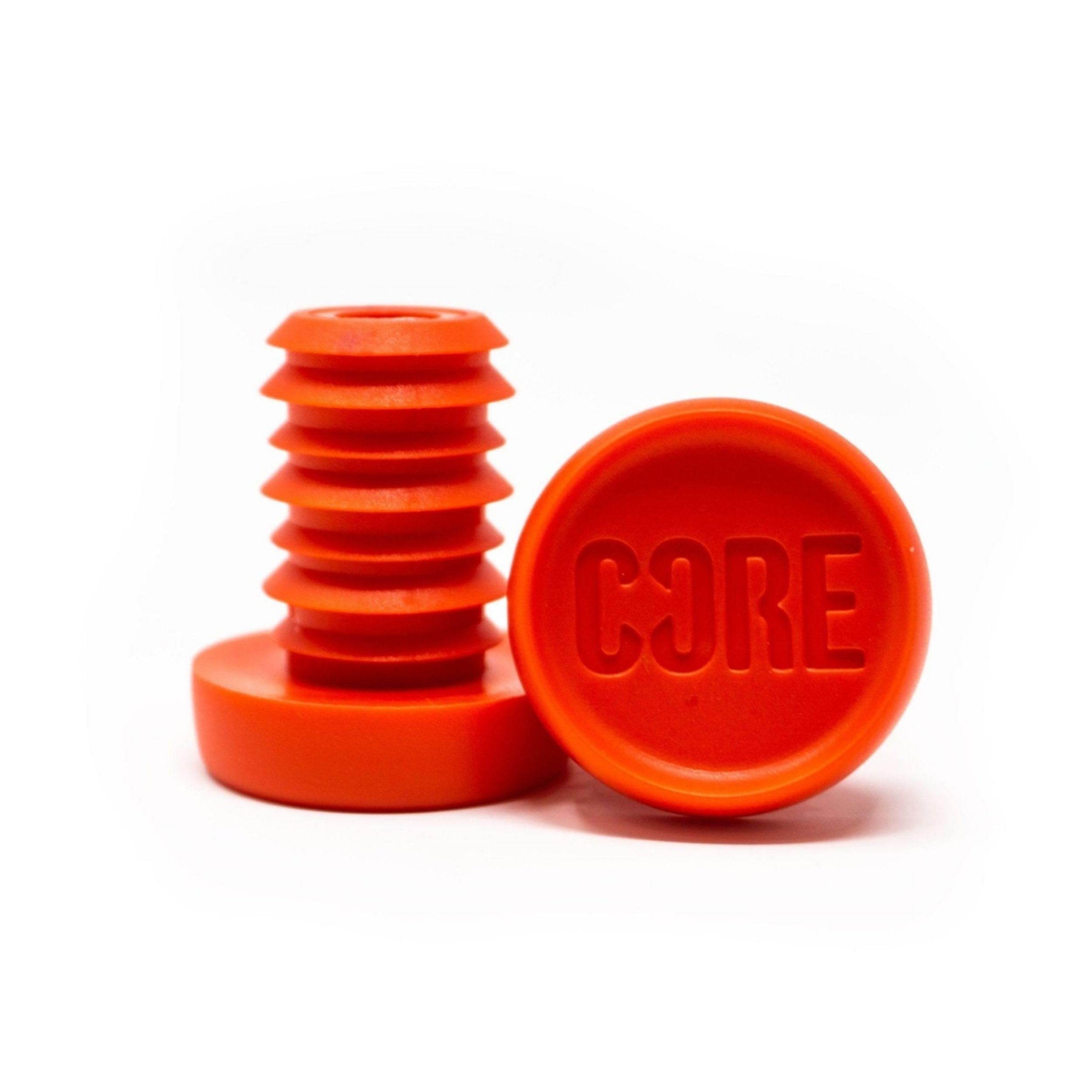 CORE Bar Ends Plugs - Resin Push-In Plugs for Scooter/Bike/BMX Universal Bar Ends for Handlebar End Caps - Red (Standard Bar)