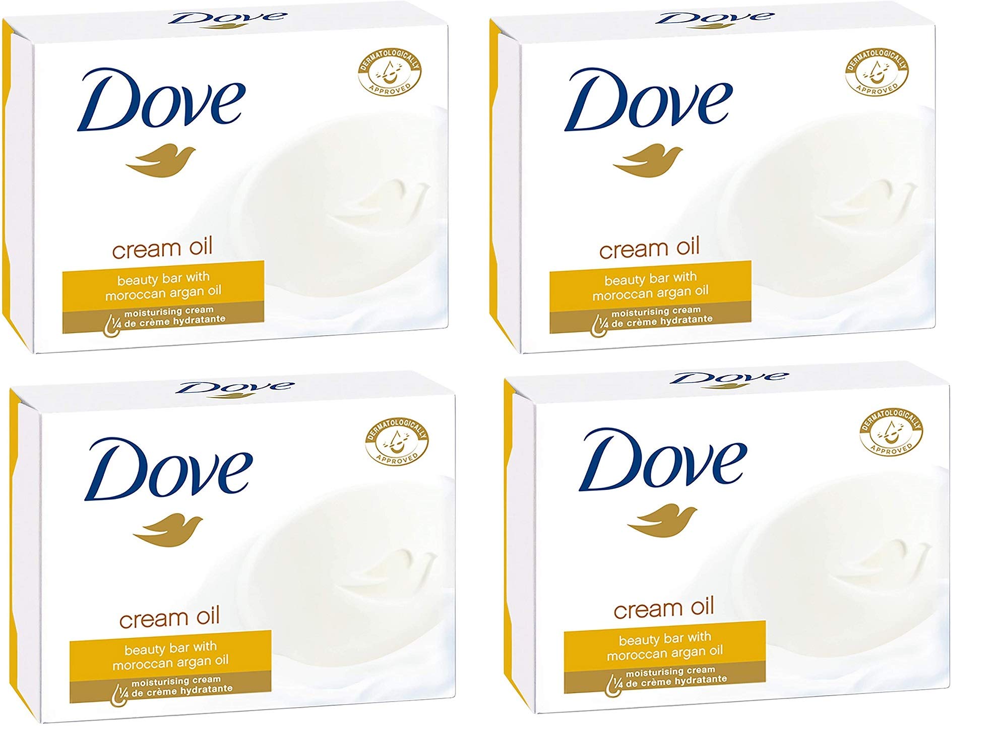 Dove Go Cream Oil Soap 8 Bars 2x100gm (4 PACKS)