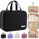 HOTOR Travel Toiletry Bag - Toiletry Bag w/Hanging Hook for Women & Men, Makeup Bag/Big Comparment, Waterproof for Travel Acc