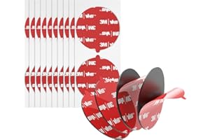 Double Sided Adhesive Dots Heavy Duty 2" Diameter 0.025in Thick 20 PCS Black 5925 Round Sticky Mounting Foam Tape Strong Adhe