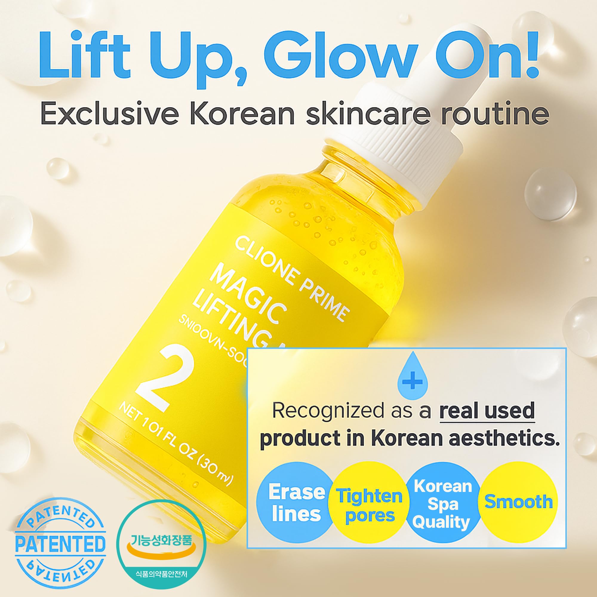 CLIONE PRIME Korean Skin Care Set For Women - Gift For Women Korean Anti Aging Skin Care Products Lifting, Firmness & Hydration Essence, Mask, Booster & Ampoule Set for Radiant Smooth Looking Skin