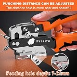 Preciva Leather Hole Puncher Revolving Belt Punching Tool 6 Heads 2.0–4.5mm view 5