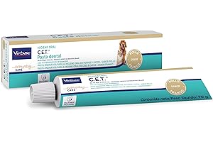 Virbac C.E.T. Kit Saúde Oral Limpeza e Manutenção da Higiene Oral para Cães e Gatos (pasta + escova + necessaire)