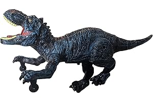 Sunrad Remote Control Dinosaur Toys for Kids 3-5 4-7 8-12 Year Old, Electronic RC Robot Dinosaur with Spray & Light & Roar, R