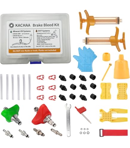 Amazon.com: SRAM, Mineral Oil Bleed Kit v2, with Mineral Oil
