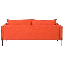 Merax 76" Upholstered Sofa with Square Arms-3 Seats