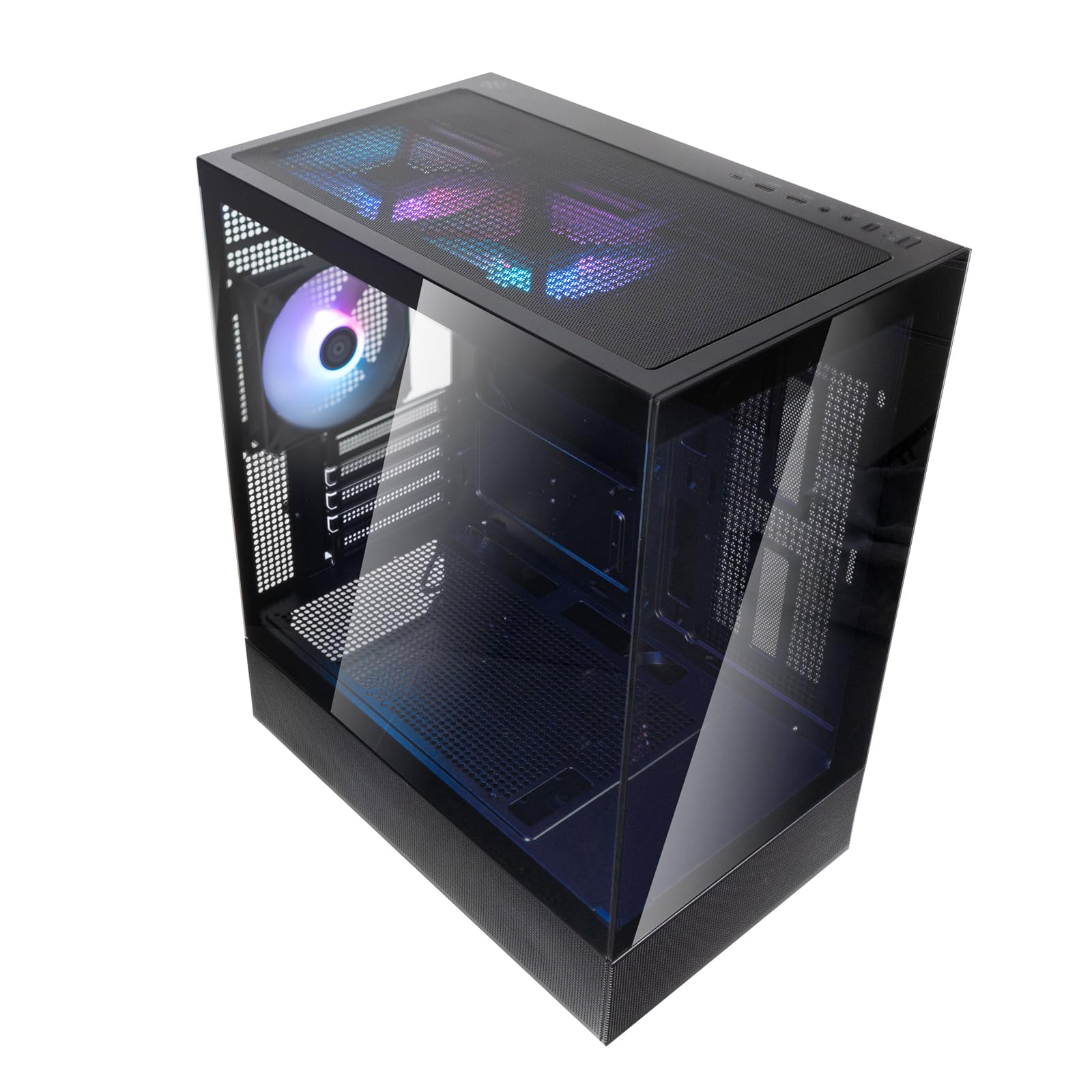 SilverStone Technology SST-LD04-B-ARGB - Lucid Serie, Panorama-Micro-ATX-Gehäuse mit beachtlichem 270°-Sichtfeld 6